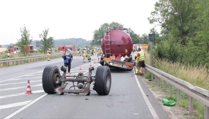 Patania unui sofer pe un drum din Germania. A ajuns in stare de soc la spital (Foto)