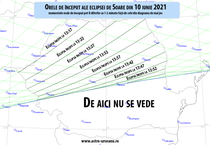 Eclipsa incepe in judetul Satu Mare