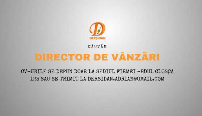 Compania Dersidan face angajări. Vezi detalii