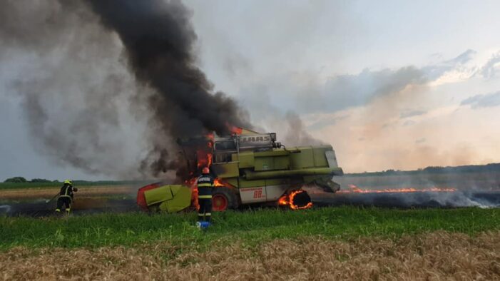 O combina a luat foc, intre Botiz si Ciuperceni (Foto)