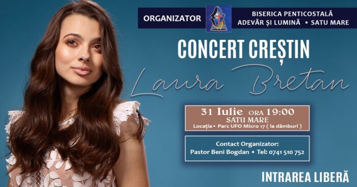 Laura Bretan revine in concert la Satu Mare