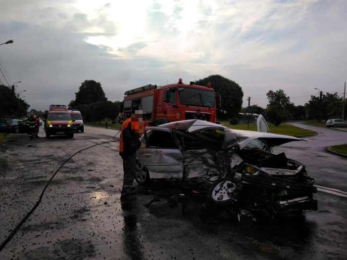 Accident mortal. Ce au gasit pompierii la fata locului ? (Fotogalerie)