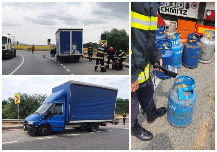 Pericol de explozie pe DN19 Satu Mare – Oradea (Video)