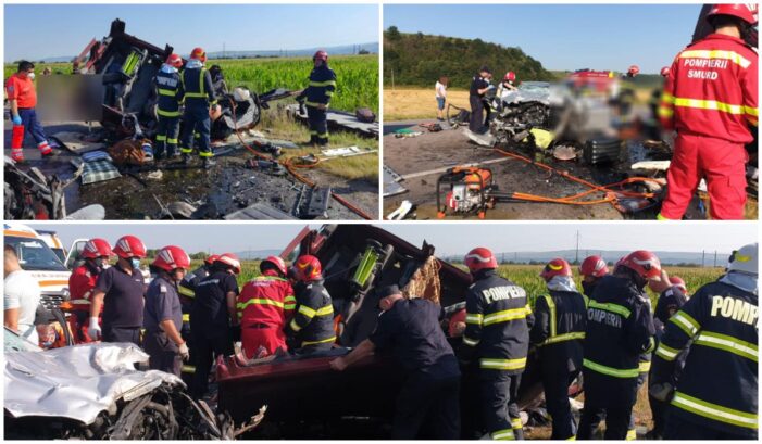 S-a activat Planul Rosu de interventie ! 7 morti intr-un accident ! (Foto)