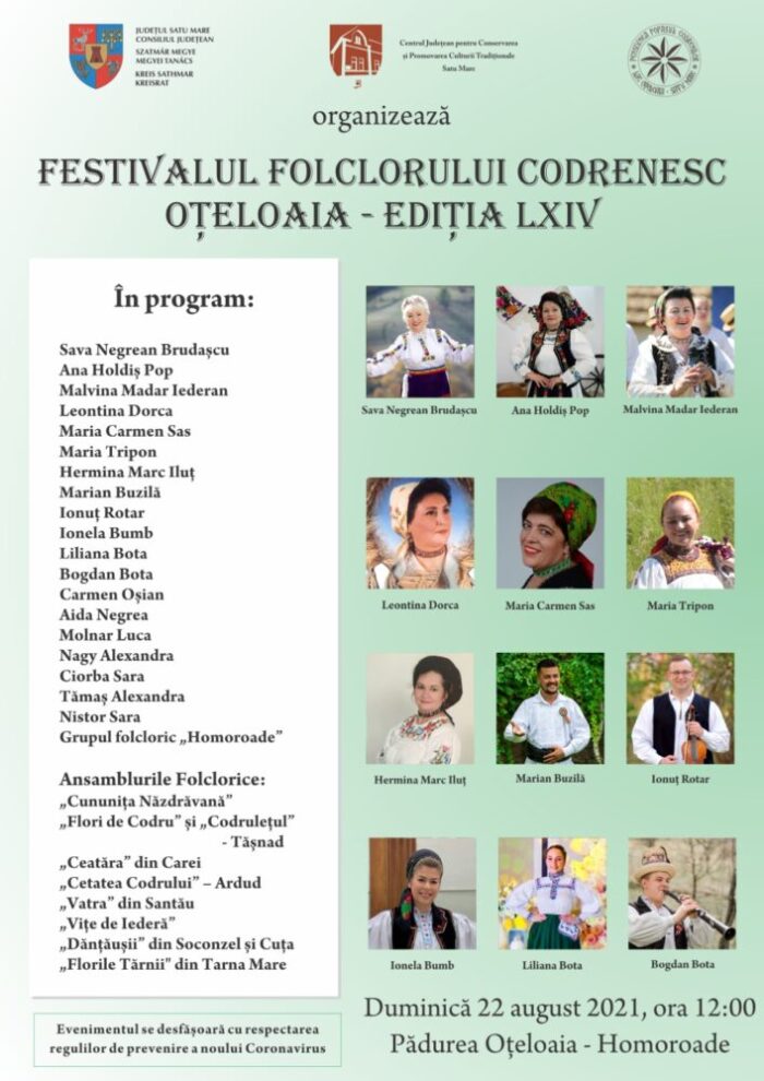 Festivalul Folcloric Codrenesc de la „Oțeloaia”, la a 64-a ediție