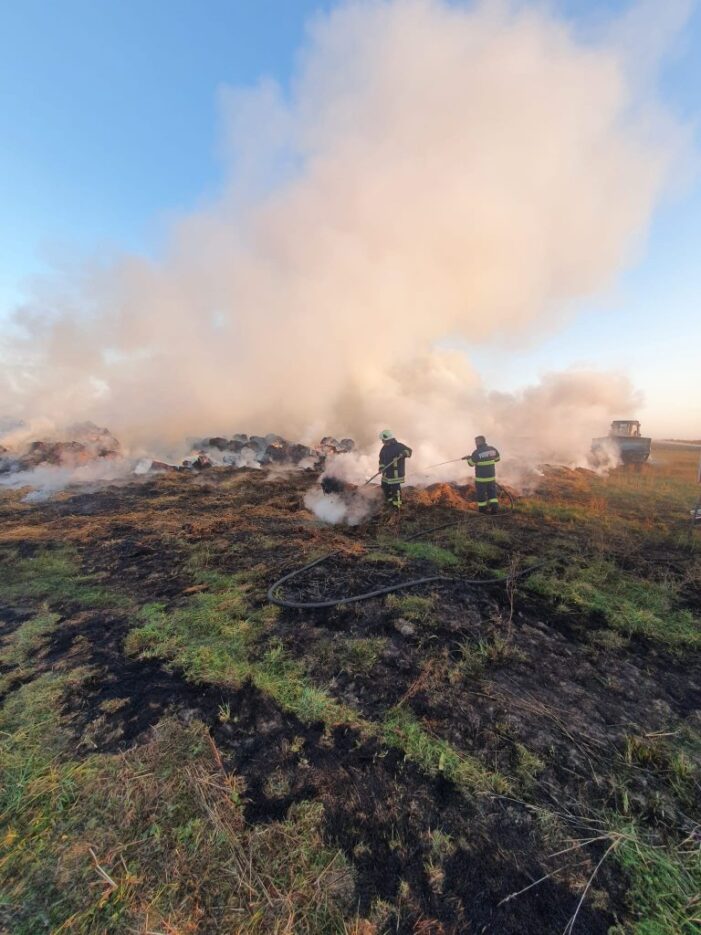 Incendiu la o ferma din judet (Foto)
