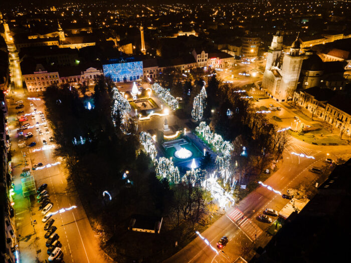 Targ de Craciun si iluminat ornamental in municipiul Satu Mare