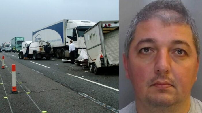 Un sofer român a omorât 3 oameni în Anglia. Se uita pe site-uri matrimoniale în momentul accidentului