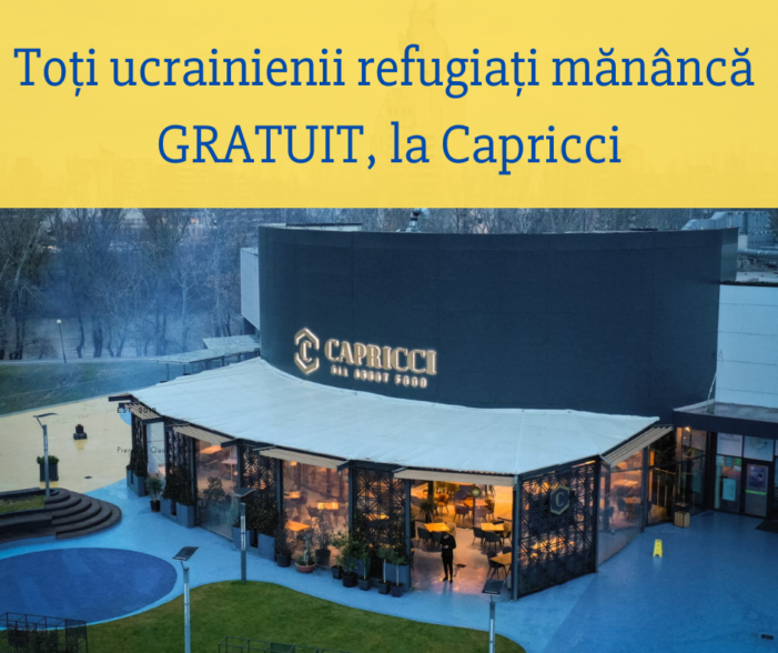 Toți refugiații ucrainieni mănâncă gratuit la Capricci !