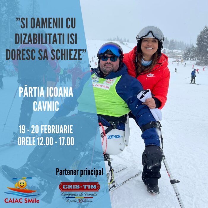 Caiac SMile: Schi pentru persoane cu dizabilităţi
