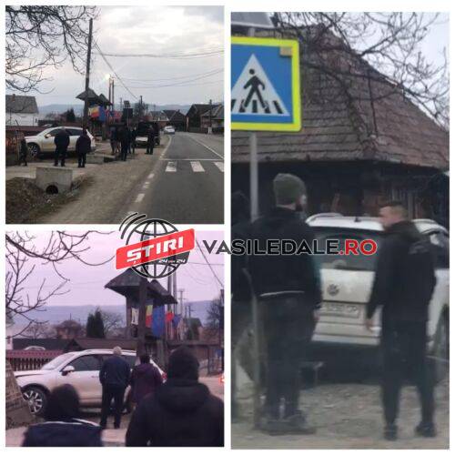 Accident. Masina inmatriculata in Ucraina, „parcata” in gardul unei case (Foto)