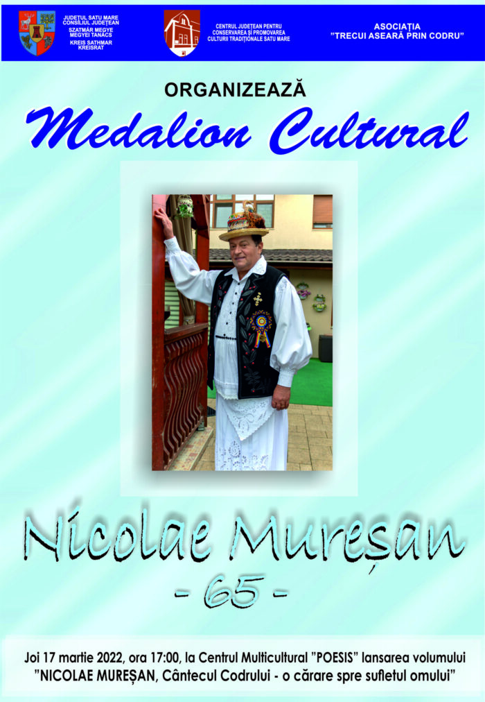 Lansarea volumului „Nicolae Mureșan, Cântecul Codrului – o cărare spre sufletul omului”