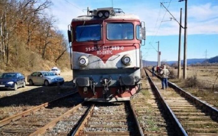 Un tren a deraiat la Cluj