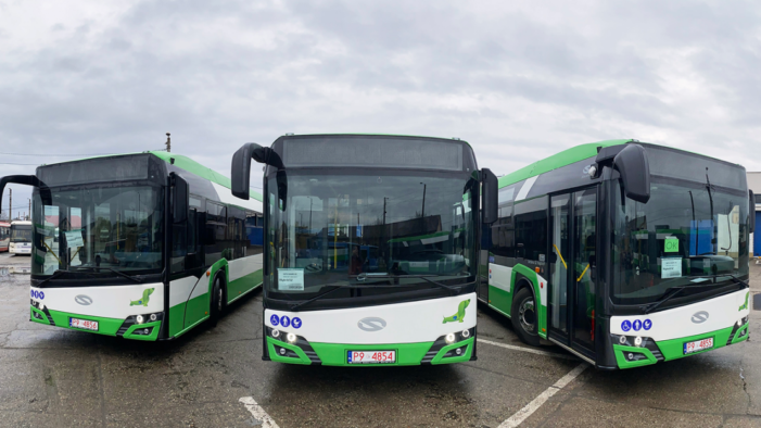 Incă trei noi autobuze hibrid Solaris Urbino au sosit la Satu Mare
