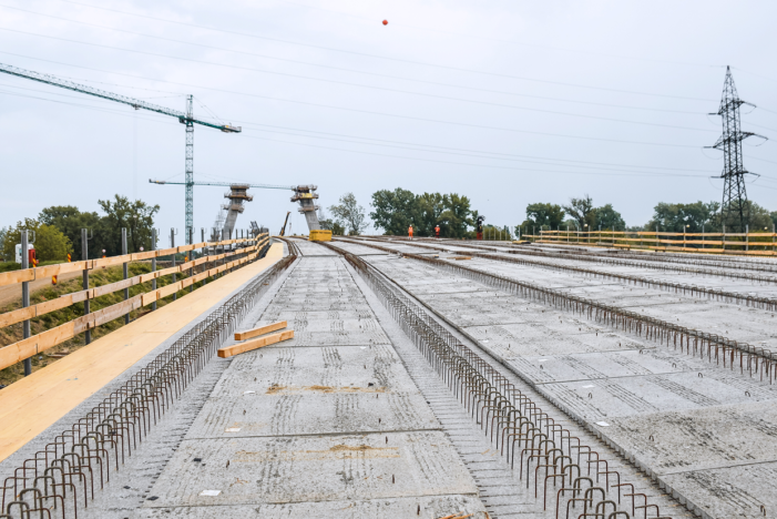 Stadiul lucrărilor la Podul peste Someş