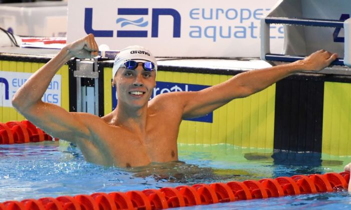 David Popovici a câștigat proba de 100 m fluture, la Cupa României