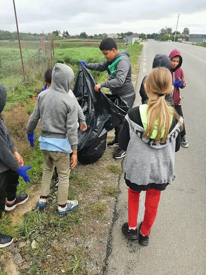 100 de saci cu deseuri, stranse in satele comunei Viile Satu Mare (Foto)