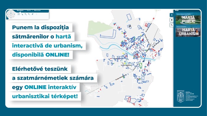 Hartă interactivă de urbanism, disponibilă online