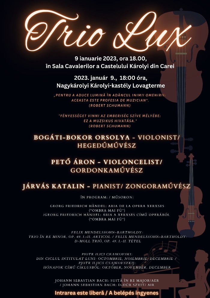 Recital de muzică de cameră, în Sala Cavalerilor