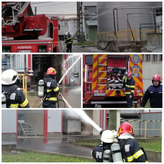 O persoană căzută in Someş si un incendiu la o fabrică din judeţ – Exerciţii – Foto
