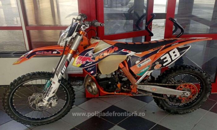 Motocicletă furată din Belgia, oprită în PTF Petea
