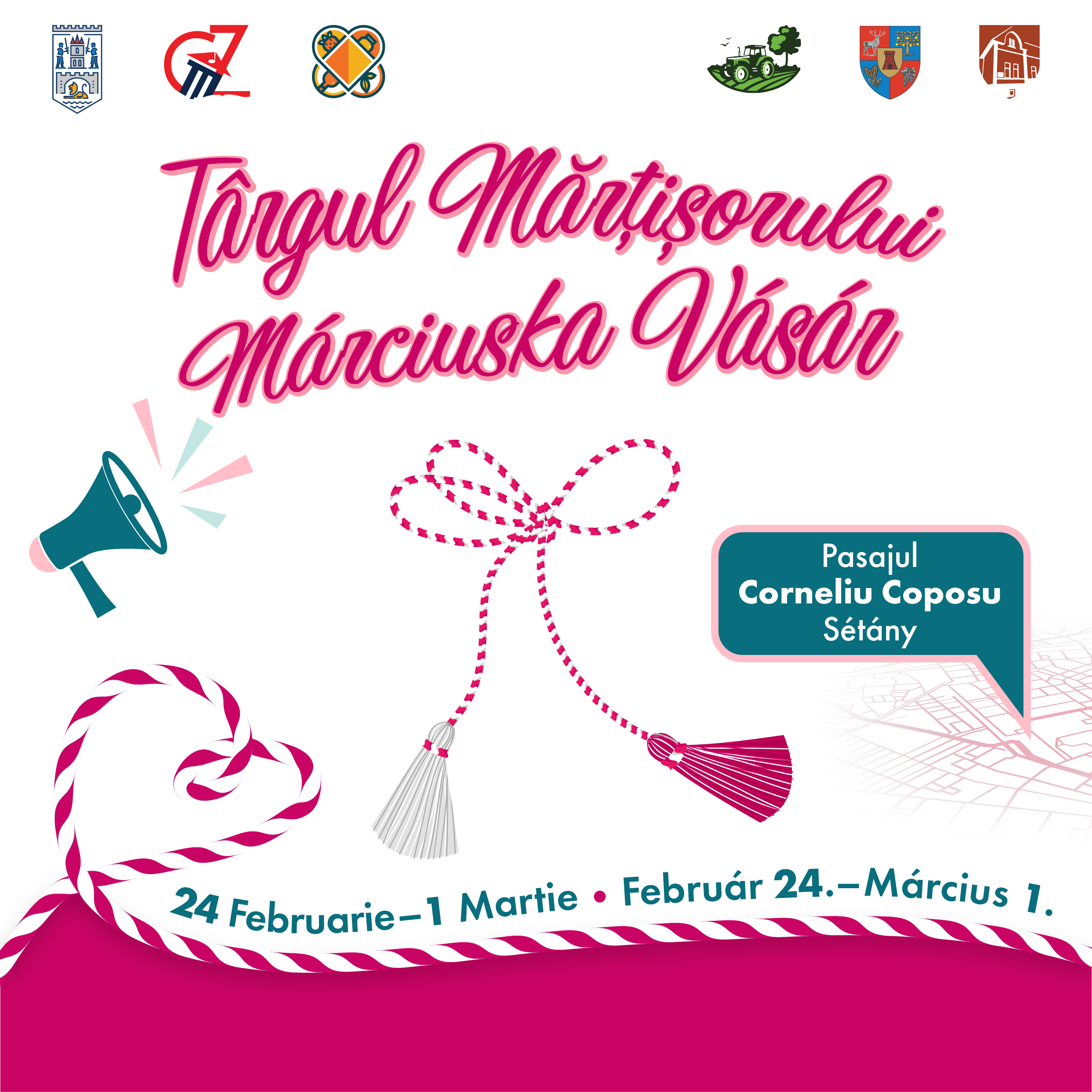 E vremea mărțișoarelor. Se deschide târgul chiar de Dragobete!