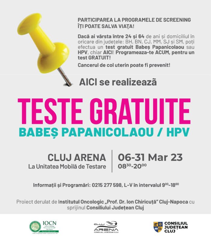 Testare gratuită, pentru doamne, în luna martie, pe esplanada Cluj Arena