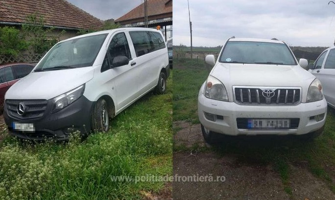 Două mașini căutate de autoritățile străine, oprite la ieșirea din țară
