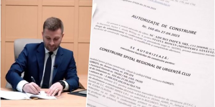 S-a semnat autorizația de construire pentru Spitalul Regional de Urgență Cluj