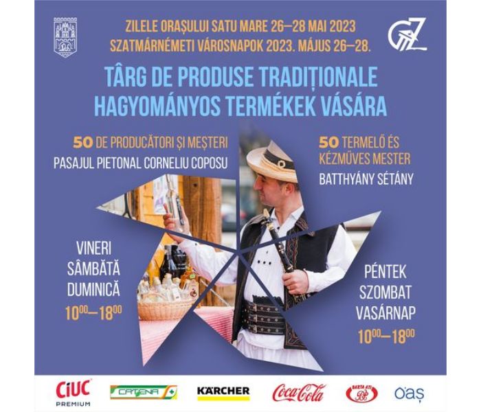 Târgul Produselor Tradiţionale, în centrul Sătmarului