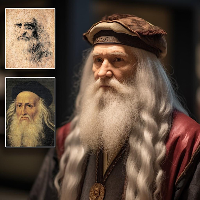 Leonardo da Vinci reconstituit prin intermediul inteligenței artificiale