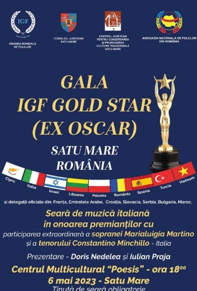 Premiile Uniunii Mondiale de Folclor se vor decerna, în week-end, la Satu Mare