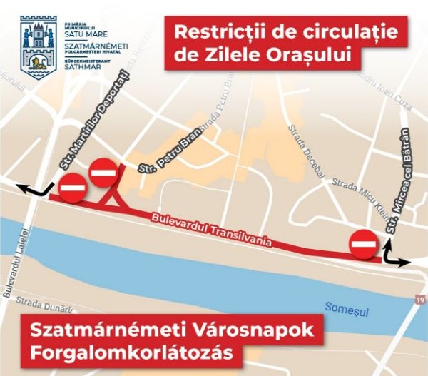 Restricţii de circulaţie în centrul oraşului