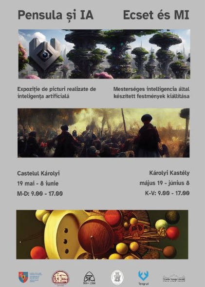 Expoziție de picturi realizată de inteligența artificială
