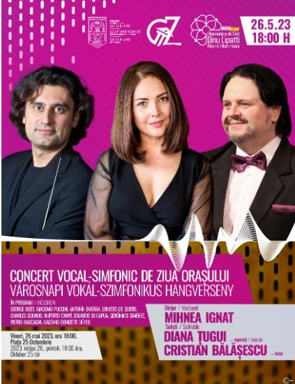 Zilele Oraşului încep cu un concert vocal-simfonic