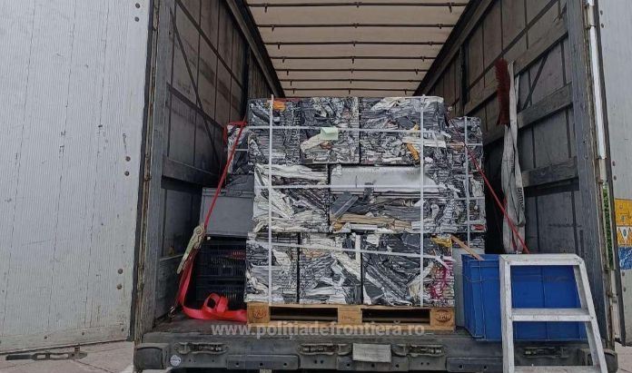 Peste 51 tone deșeuri de aluminiu și textile, oprite la intrarea în țară