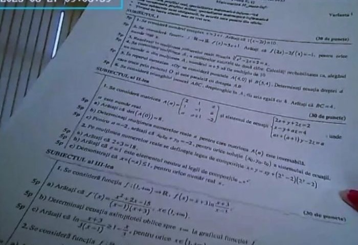 Scandal la Bac. Subiectele de la matematică au apărut în timp real în online