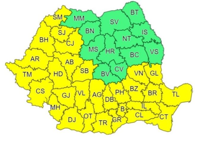 Cod galben de caniculă în judeţul Satu Mare