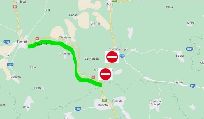 S-a deschis circulaţia pe drumul Zalău – Tăşnad