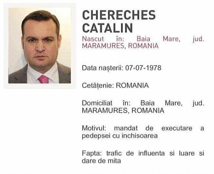 Cătălin Cherecheş a părăsit România