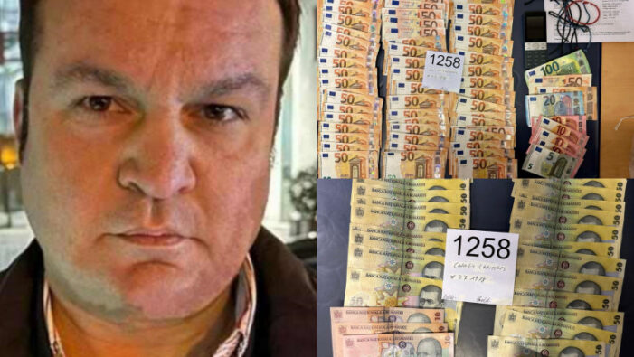 Când a fost prins, Cherecheș avea în buzunare mii de euro și mai multe legitimații