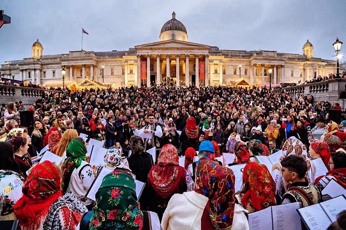 VIDEO. “O ce veste minunată” a răsunat în celebrul Trafalgar Square din centrul Londrei