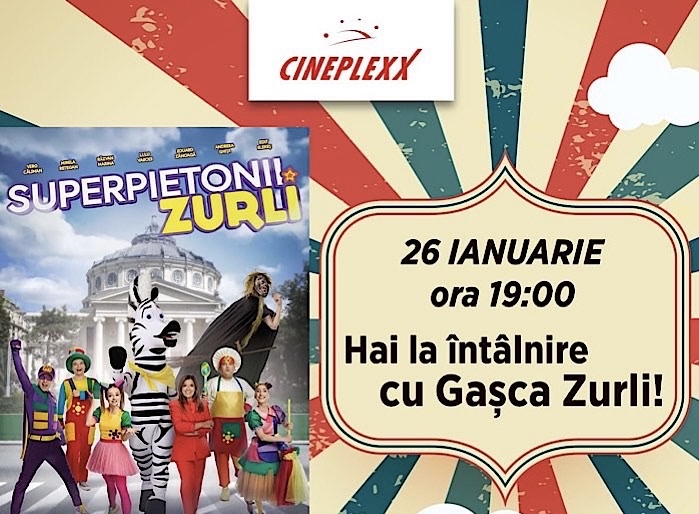 Gașca Zurli Adună #Superpietoni pentru O Seară Magica la Cineplexx Satu Mare