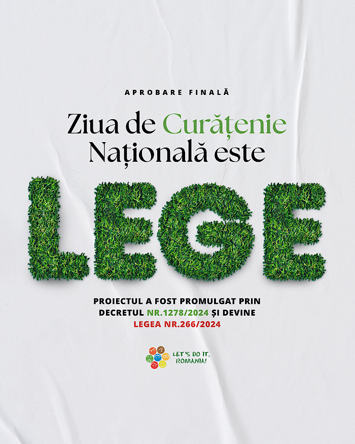 România adoptă oficial Ziua de Curățenie Națională