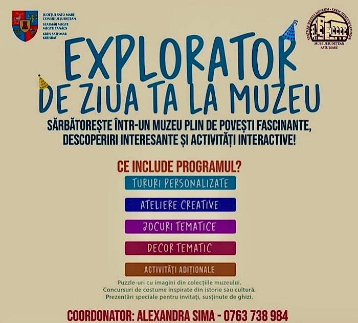 EXPLORATOR DE ZIUA TA –  LA MUZEU