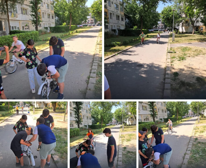 Bucurie pe două roți: copiii au pedalat cu zâmbetul pe buze în parcul din Satu Mare