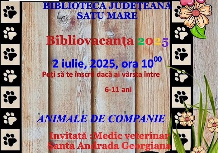 Aventuri de Vacanță la Biblioteca Județeană Satu Mare: Începe Bibliovacanța 2025!