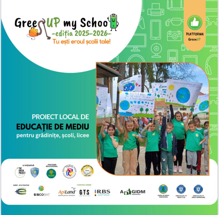 GreenUP my School – Ediția a 4-a: educație pentru un viitor verde