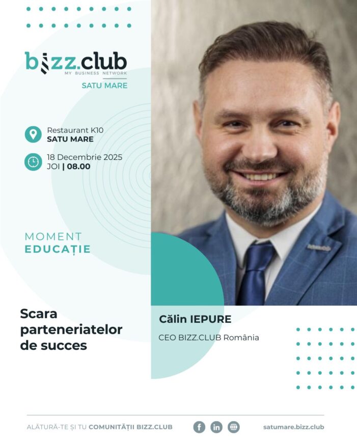 Călin Iepure revine acasă: moment special de educație la BIZZ.CLUB Satu Mare