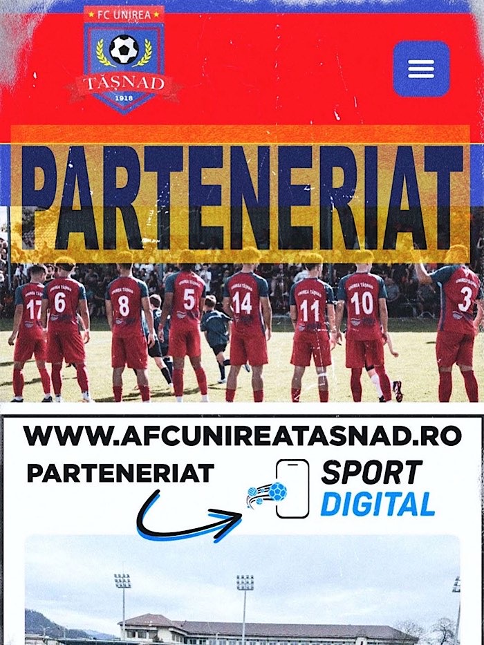 FC Unirea Tășnad face pasul spre digitalizare: clubul are un nou site oficial